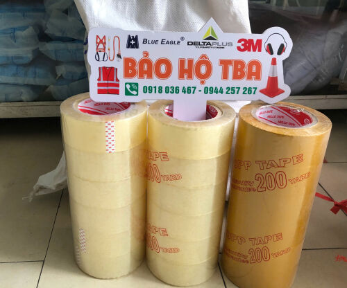 Băng keo trong, vàng 200 yard